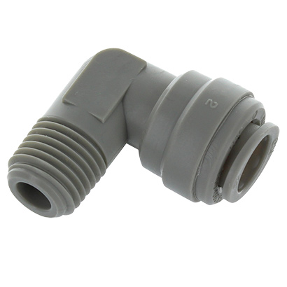 Raccord équerre mâle 1/4&#8243; fileté – Tube 3/8&#8243; push&#8209;fit | Réf. AME0604
