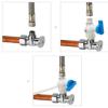 Raccord Équerre Orientable 1/4" – 1/4" NPTF – Réf. AMES0404