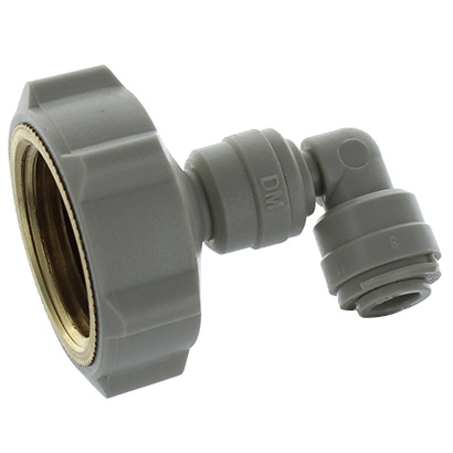 Raccord coudé femelle 20/27 (1/2&#8243;) – Tube 3/8&#8243; push&#8209;fit | Réf. CAFAB0609F