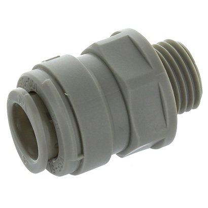 Raccord droit fileté 1/4&#8243; avec joint – Tube 3/8&#8243; push&#8209;fit | Réf. AMCB0604