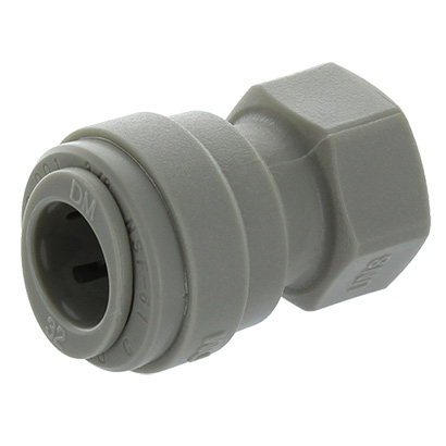 Raccord femelle 3/8&#8243; push&#8209;fit – Filetage 7/16&#8243; 24UNS | Réf. AFAU-067-16C