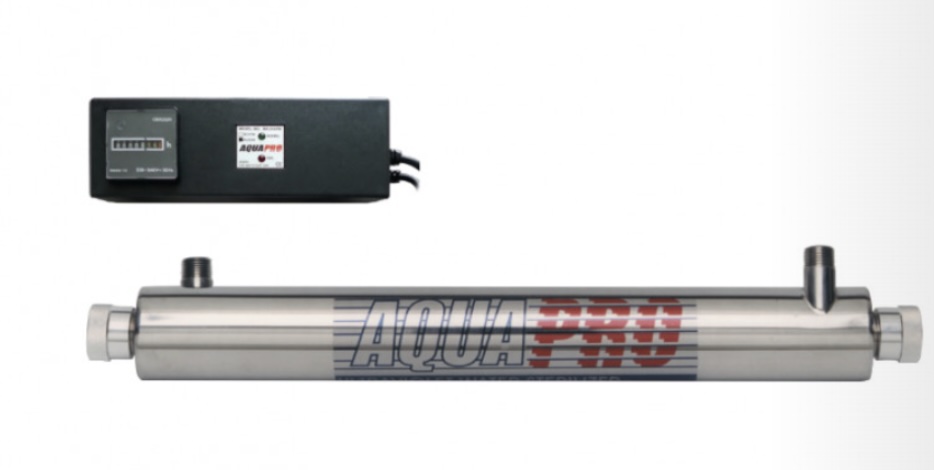 Stérilisateur UV Aquapro – 6 GPM – 20 W – inox – ballast avec timer – E/S ¾"