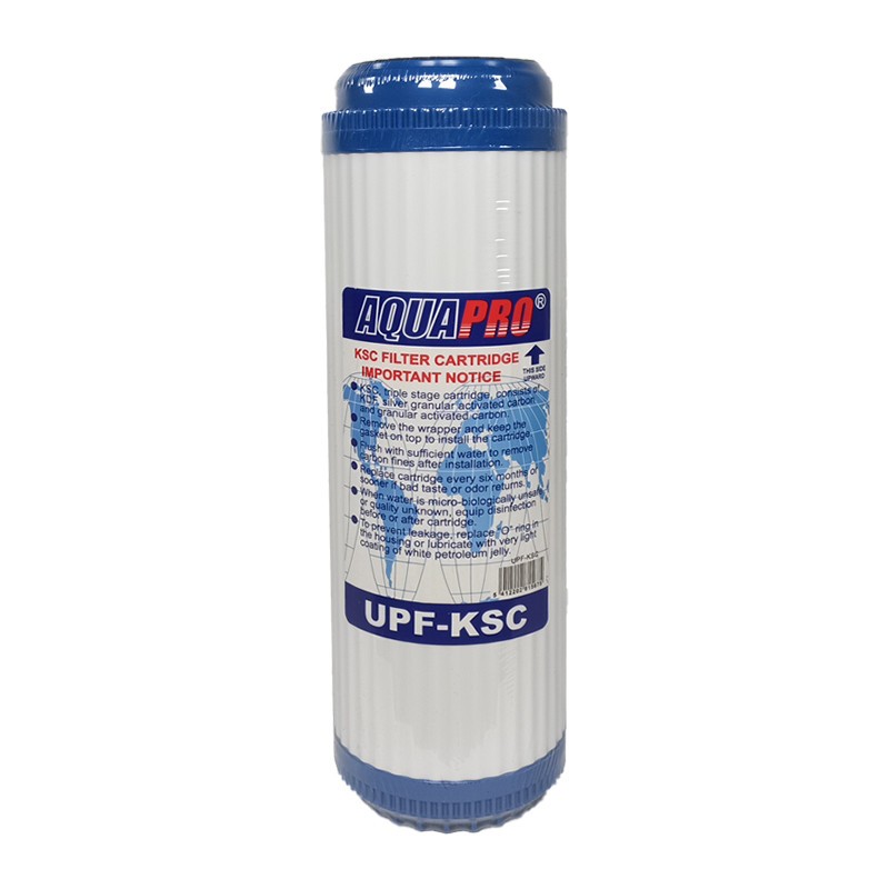  Cartouche UPF 10’’ – Charbon Actif + Argent – Filtration Antibactérienne