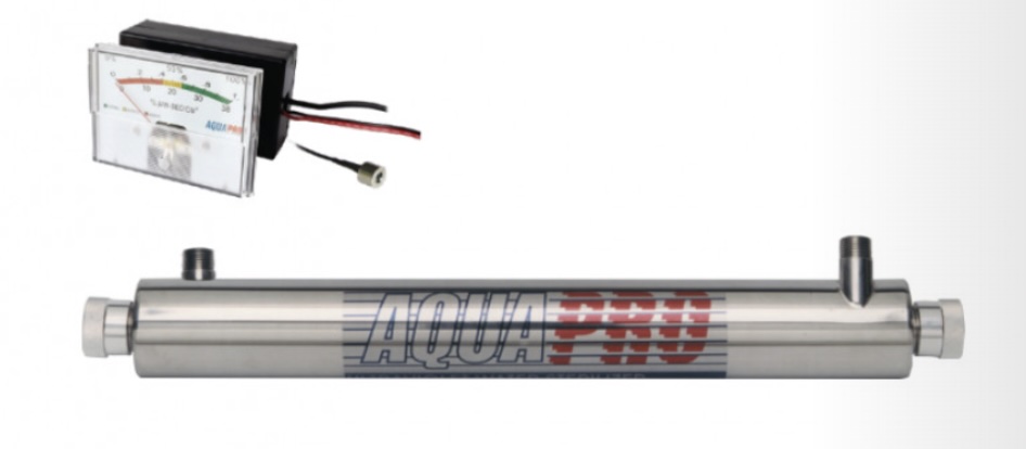 Stérilisateur UV Aquapro – 6 GPM – 20 W – inox – ballast avec moniteur
