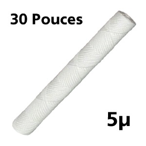 CARTOUCHE SÉDIMENTS BOBINÉE 30 POUCE 5 MICRONS