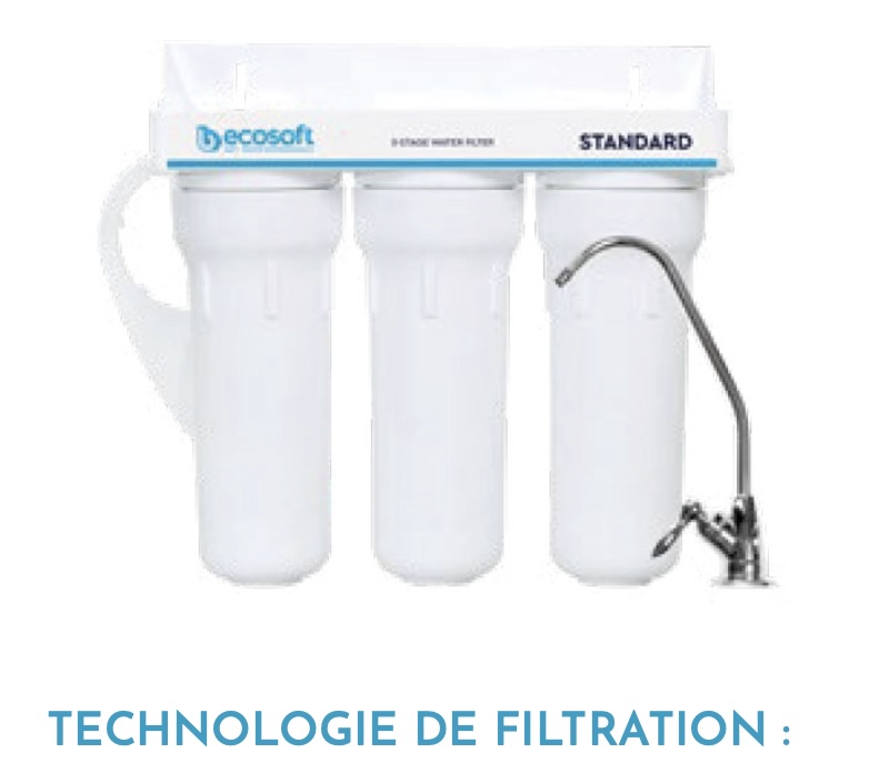 Purificateur ECOSOFT 3 Étapes Standard – Filtration Avancée pour Eau Potable