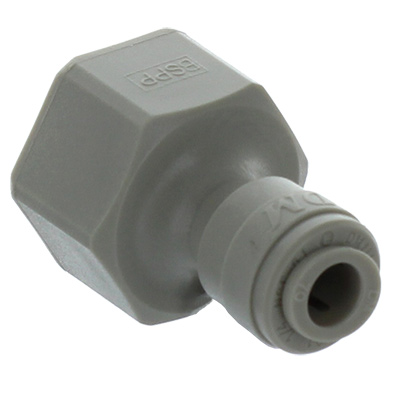 Raccord femelle 1/2" BSPP vers tube 1/4". Idéal pour osmoseurs, filtres à eau et raccordements rapides.