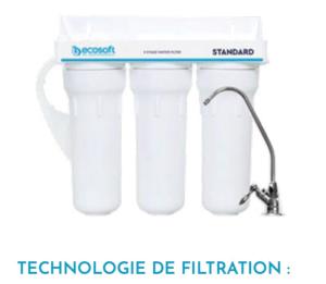 Purificateur ECOSOFT 3 Étapes Standard – Filtration Avancée pour Eau Potable